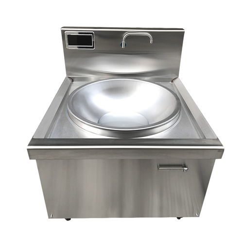 【湖南1米單頭電磁大炒鍋500人吃飯電炒鍋價(jià)格灶源牌商用電磁爐】-